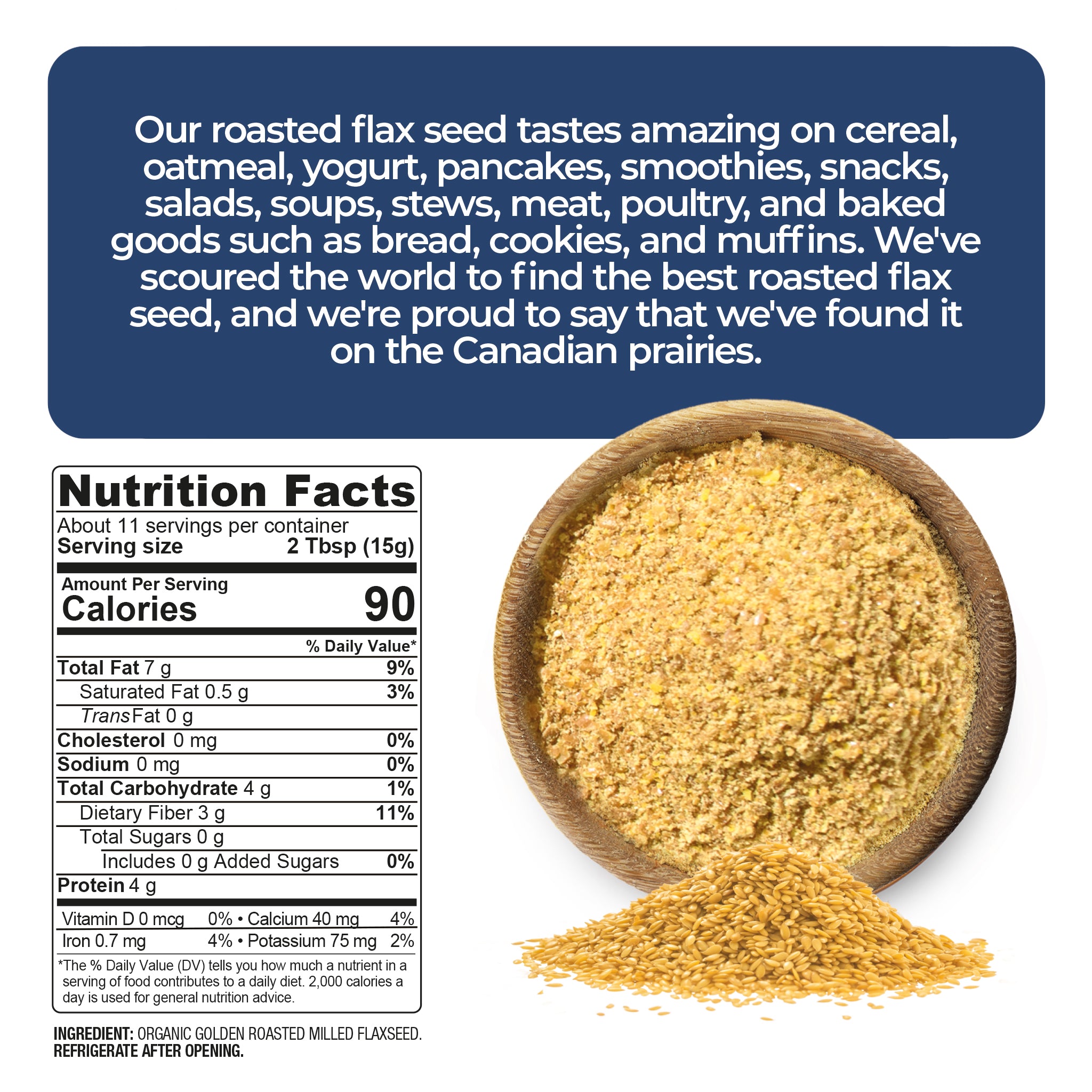 Golden Milled Flaxseed