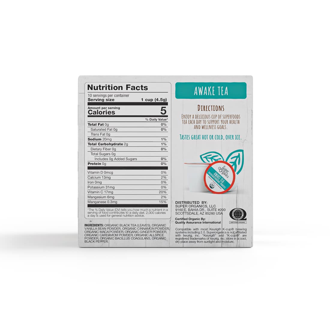 Organic Awake Tea Infused with Superfoods