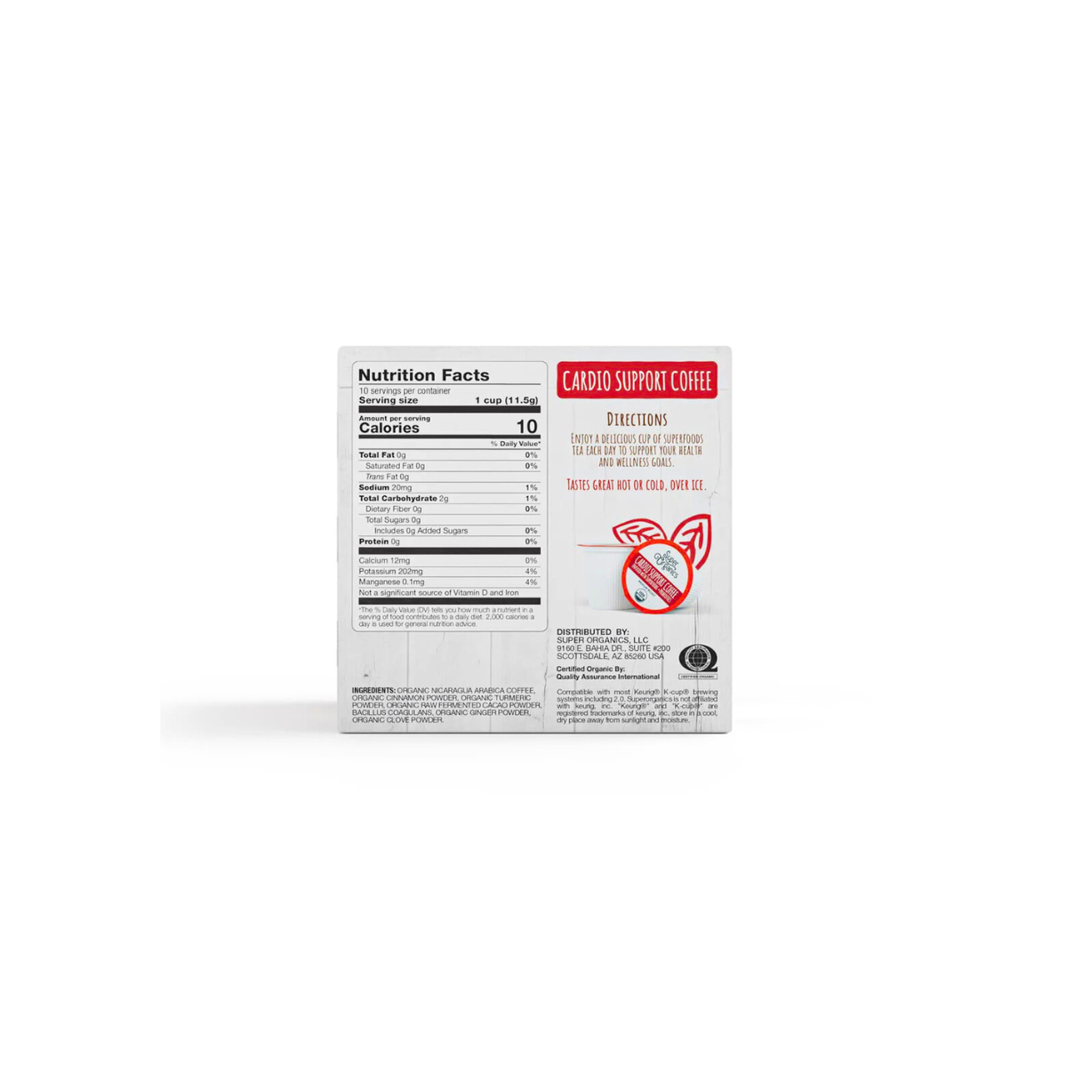 Organic Cardio Support Coffee with Superfoods