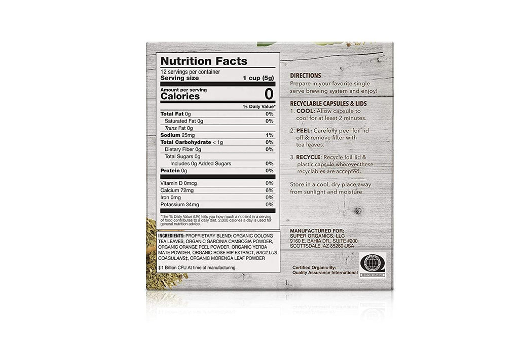 Organic Metabolism Tea with Superfoods