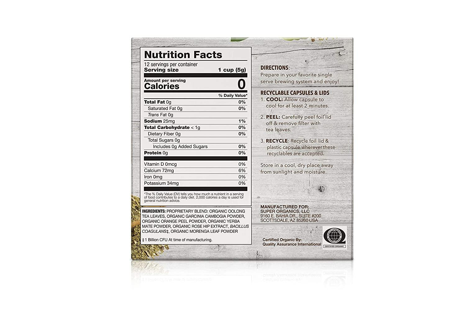 Organic Metabolism Tea with Superfoods